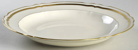 Marie Antoinette Gold on Cream 9" Individual Pasta Bowl