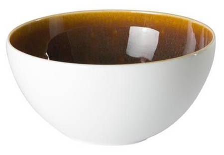 Art Glaze Flamed Caramel Coupe Cereal Bowl