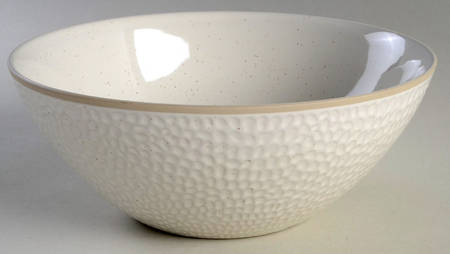 Maze Grill White 9" Round Serving Bowl