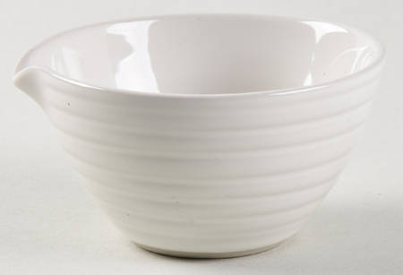 Maze Grill White Small Dip Bowl with Spout