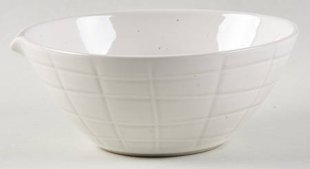 Maze Grill White Large Dip Bowl with Spout