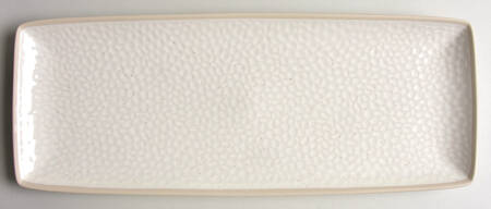 Maze Grill White 16" Rectangular Serving Platter