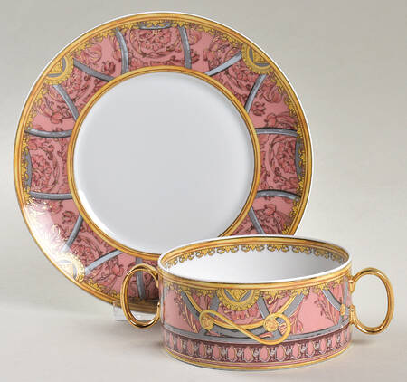 La Scala del Palazzo Flat Cream Soup & Saucer Set