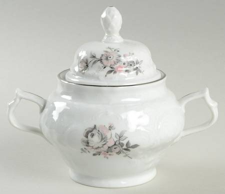 Gray Rose (Platinum Trim) by Rosenthal - Continental