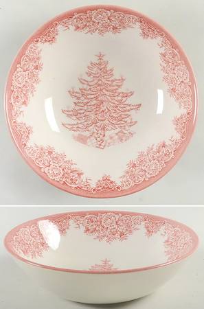 Christmas Tree Red Coupe Cereal Bowl