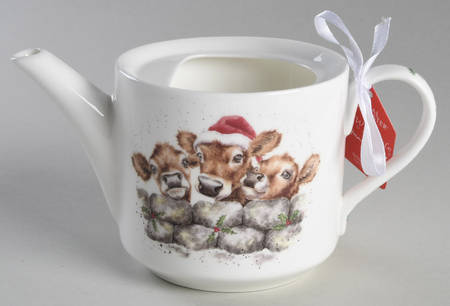 Wrendale Designs Christmas Mini Teapot No Lid