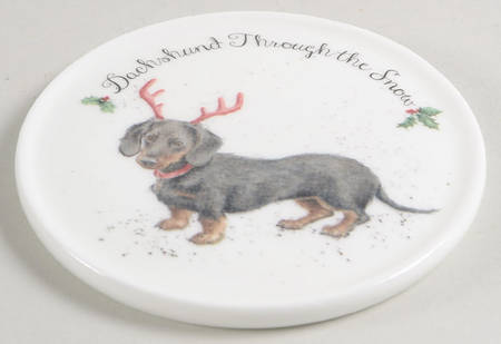 Wrendale Designs Christmas Mug & Coaster Set-Coaster