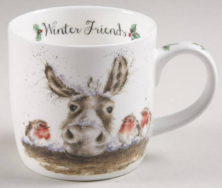 Wrendale Designs Christmas Mug & Coaster Set-Mug