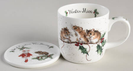 Wrendale Designs Christmas Mug & Coaster Set