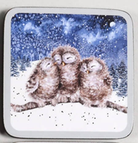 Wrendale Designs Christmas Square Corkback Coaster