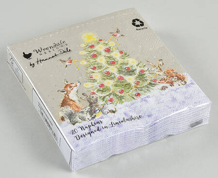 Wrendale Designs Christmas Package of Paper Cocktail Napkins