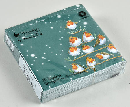 Wrendale Designs Christmas Package of Paper Cocktail Napkins