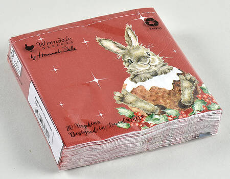 Wrendale Designs Christmas Package of Paper Cocktail Napkins