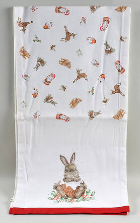 Wrendale Designs Christmas 14" X 110" Cloth Table Runner