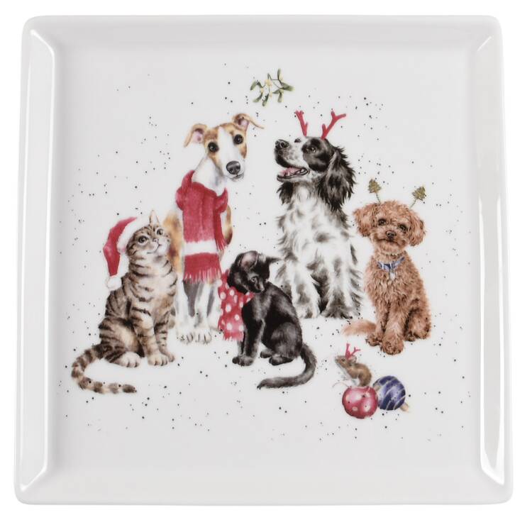 Wrendale Designs Christmas 9" Square Tray