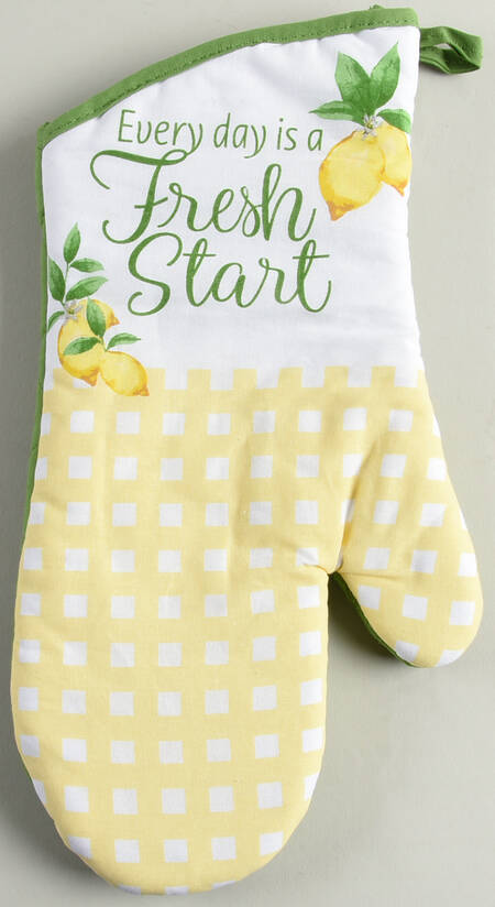 Lemon Cloth Oven Mitt