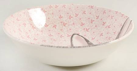 Chintz Rabbit Pink Soup/Cereal Bowl