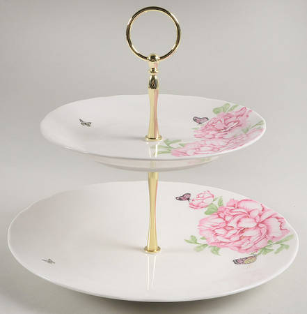 Everyday Friendship 2 Tiered Serving Tray (Dinner & Salad Plate)