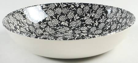 Blackberry-Black 8" Individual Pasta Bowl