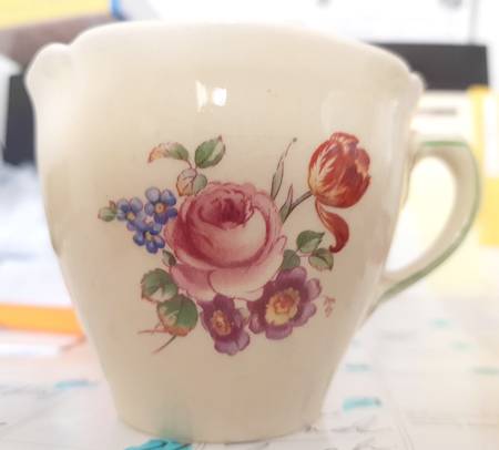 Roses Flat Cup & Saucer Set