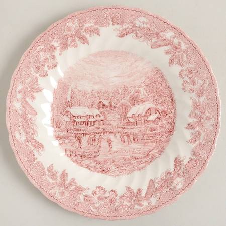 Winter Village Salad Plate