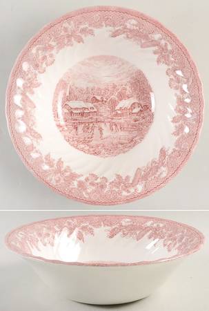 Winter Village 9" Round Vegetable Bowl