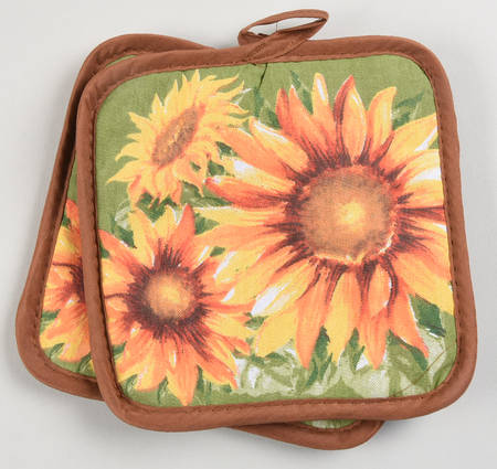 Sunflower (Set of 2) Cloth Potholders
