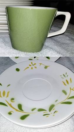 Weathervane Flat Cup & Saucer Set
