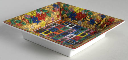 Versace Holiday Alphabet 7" Square Tray