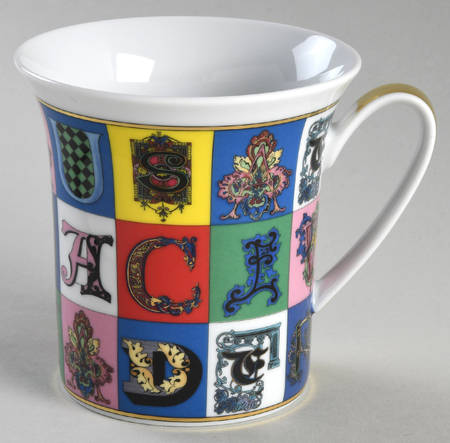 Versace Holiday Alphabet Mug