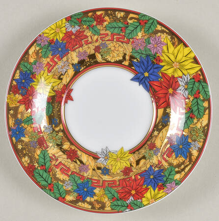 Versace Holiday Alphabet Saucer for Demitasse Cup