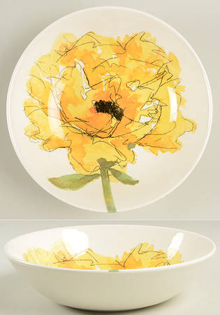 Yellow Poppy Soup/Cereal Bowl