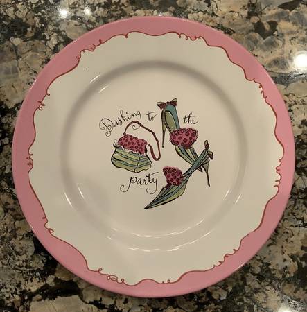 Holiday Shoes Salad Plate