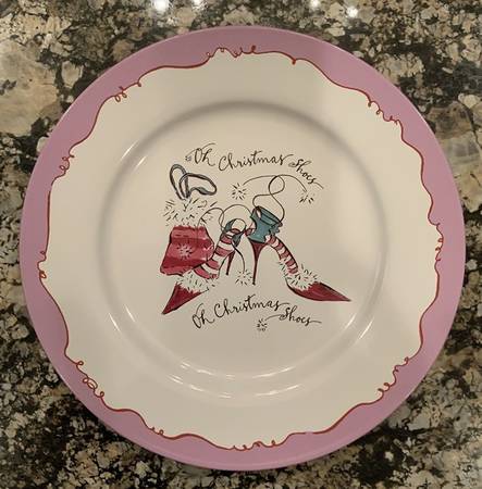 Holiday Shoes Salad Plate