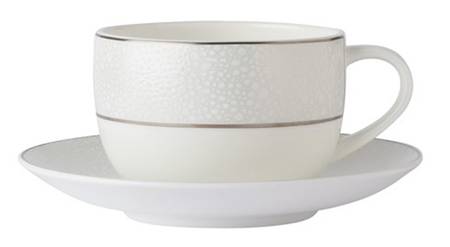 Effervesce Pearl Breakfast Cup & Saucer Set