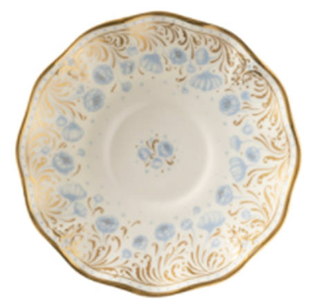 Royal Peony Blue Saucer