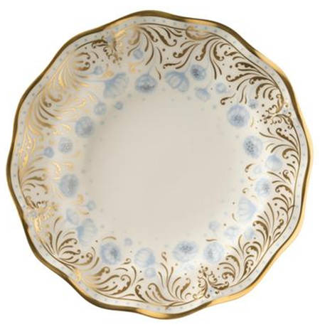 Royal Peony Blue Bread & Butter Plate