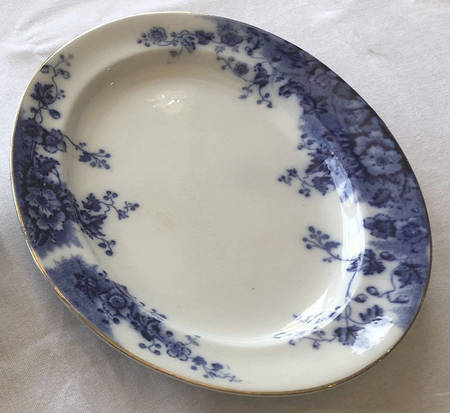 Montrose Blue 10" Oval Serving Platter