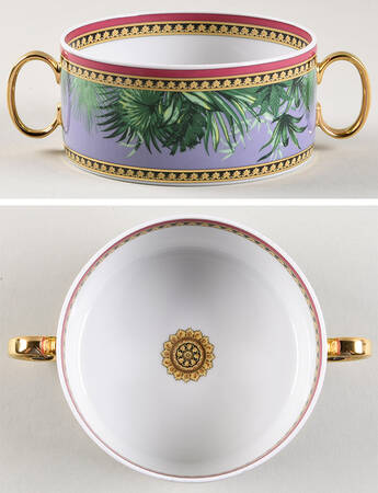 Jungle Animalier Flat Cream Soup Bowl