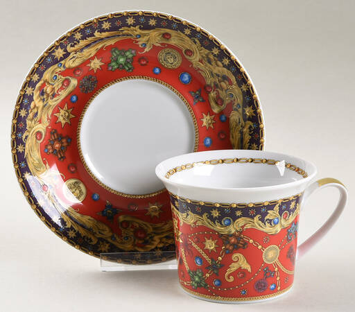 Barocco Holiday Cappuccino Cup & Saucer Set