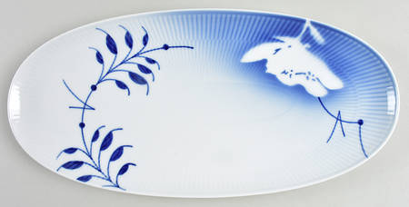 Mega Rose 14" Oval Tray by Royal Copenhagen
