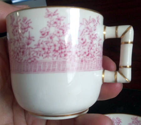 W3652 Pink Flat Demitasse Cup