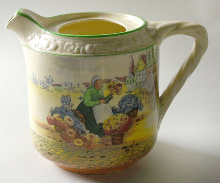 Dutch Flower Market Seller Lid for Teapot