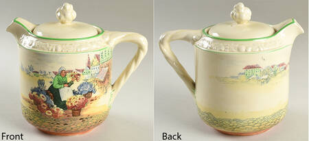 Dutch Flower Market Seller Teapot & Lid