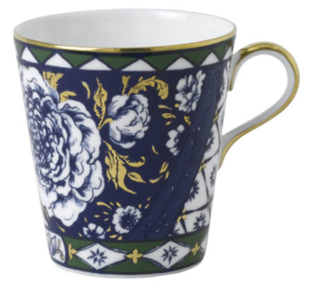 Victoria's Garden Blue and Green Mug