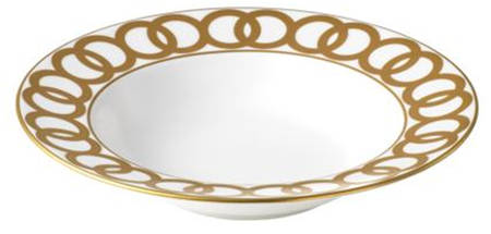 Riviera Dream White Rim Soup Bowl