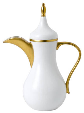 Accentuate Gold Arabic Coffee Pot & Lid