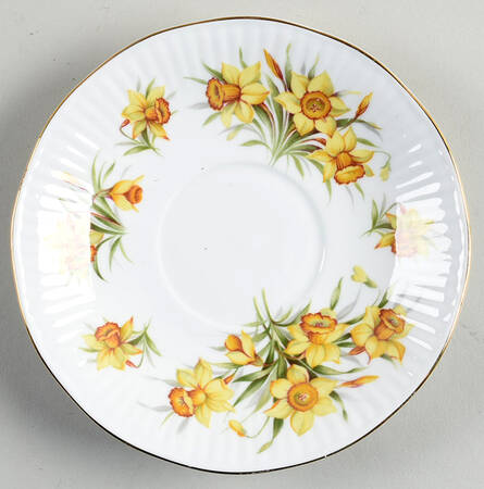 Flower of the Month (Ribbed) Saucer for Footed Cup