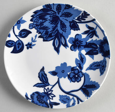 Blue Floral Salad/Dessert Plate