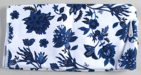 Blue Floral Cloth Kitchen Towel
